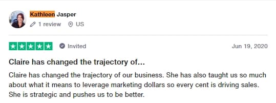 Claire Jarrett LinkedIn Ads review