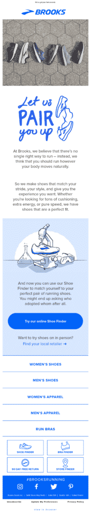 Example of a great eCommerce newsletter