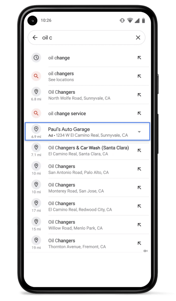 Auto-suggest local ads for Google Ads