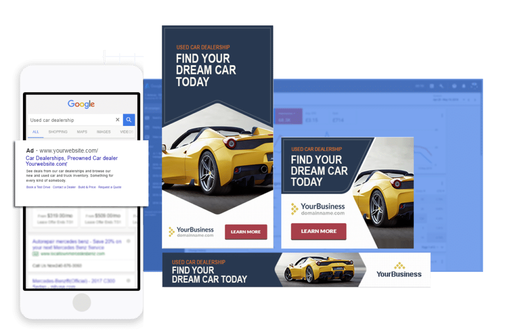 google ads for cars example