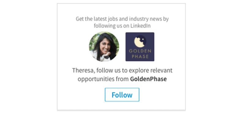 An example of LinkedIn Dynamic Ads