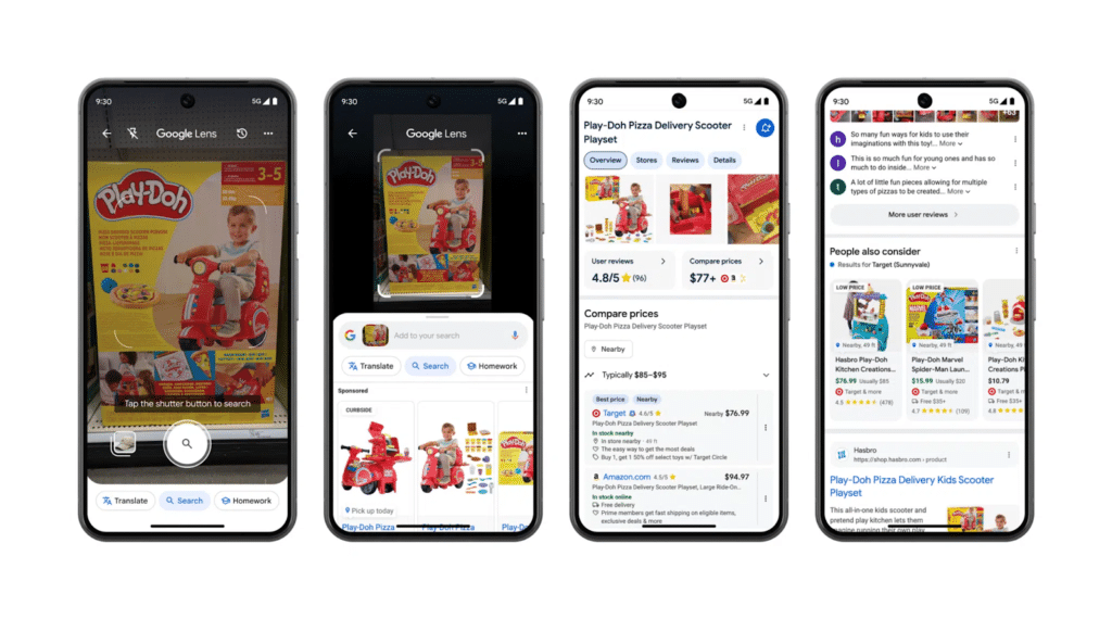 using Google Lens and Shopping Ads