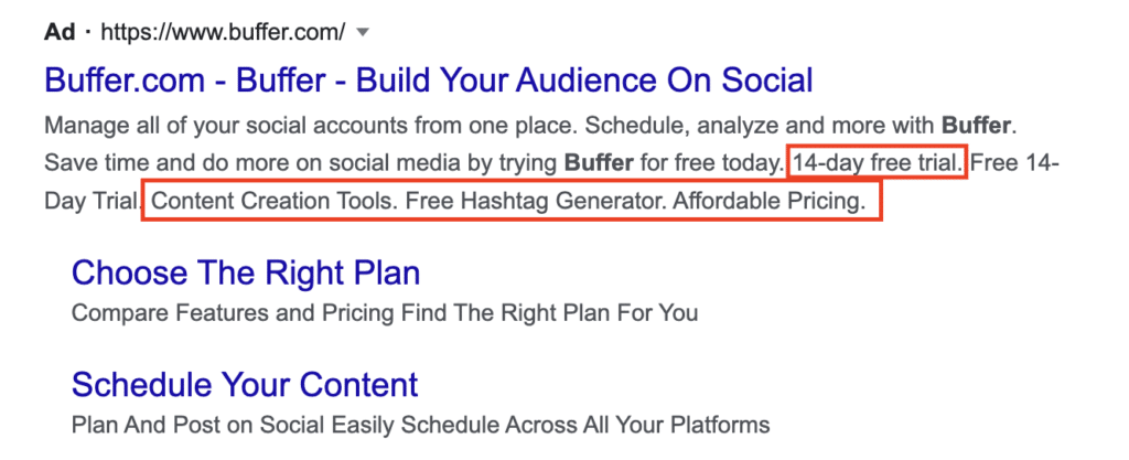 callout google ads assets