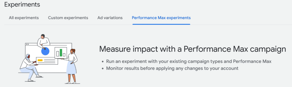 how to run a performance max experiment on google ads
