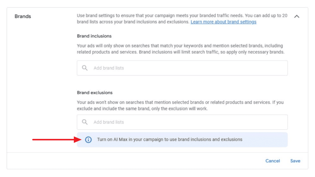 Google Ads news about AI Max
