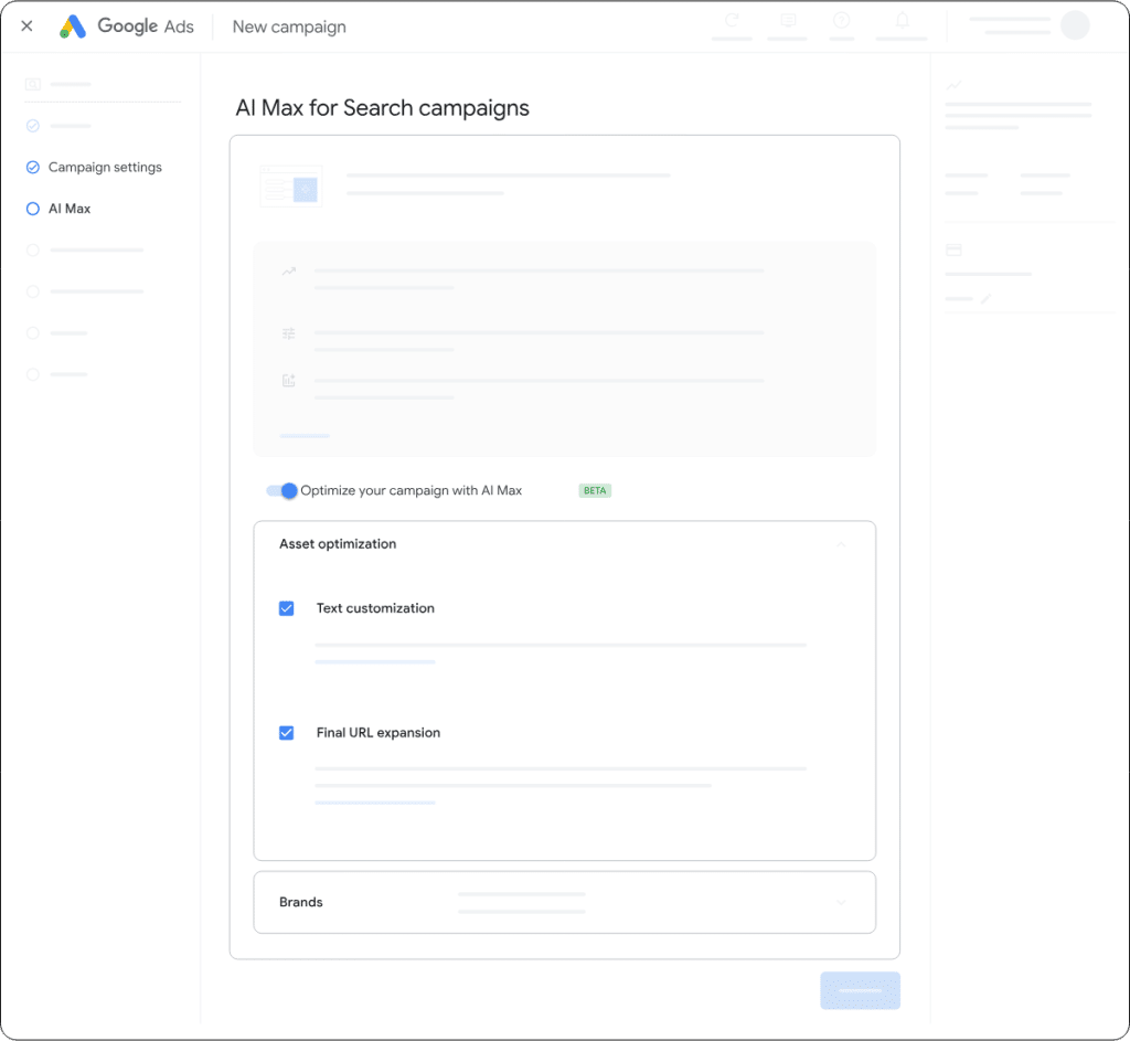 AI Max asset optimisation