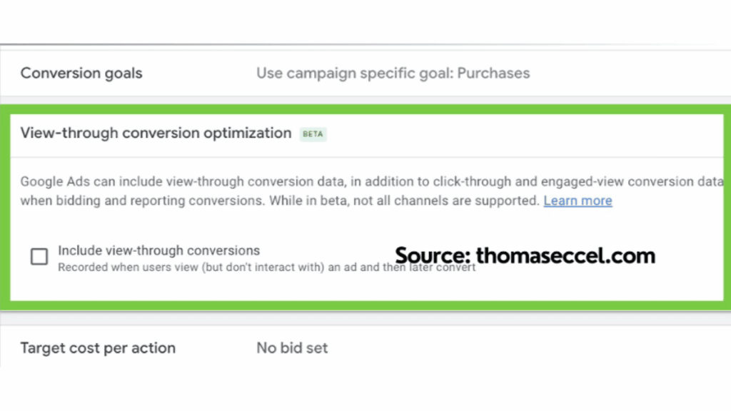 view-through conversion optimisation
