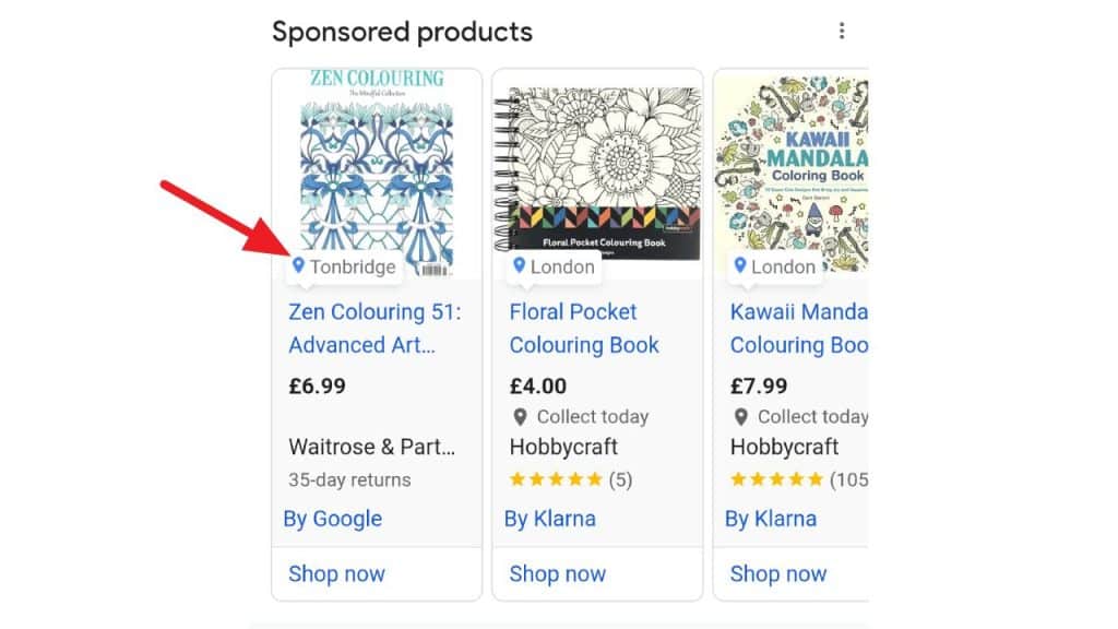 merchant location labels