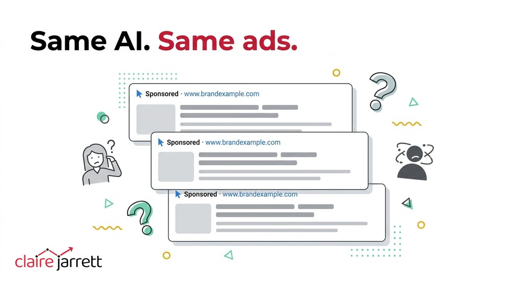 Same AI, same ads, when every competitor uses the same AI, they all end up running near-identical Google Ads