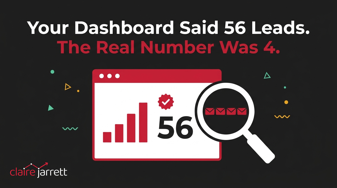 Your Dashboard Said 56 Leads. The Real Number Was 4.