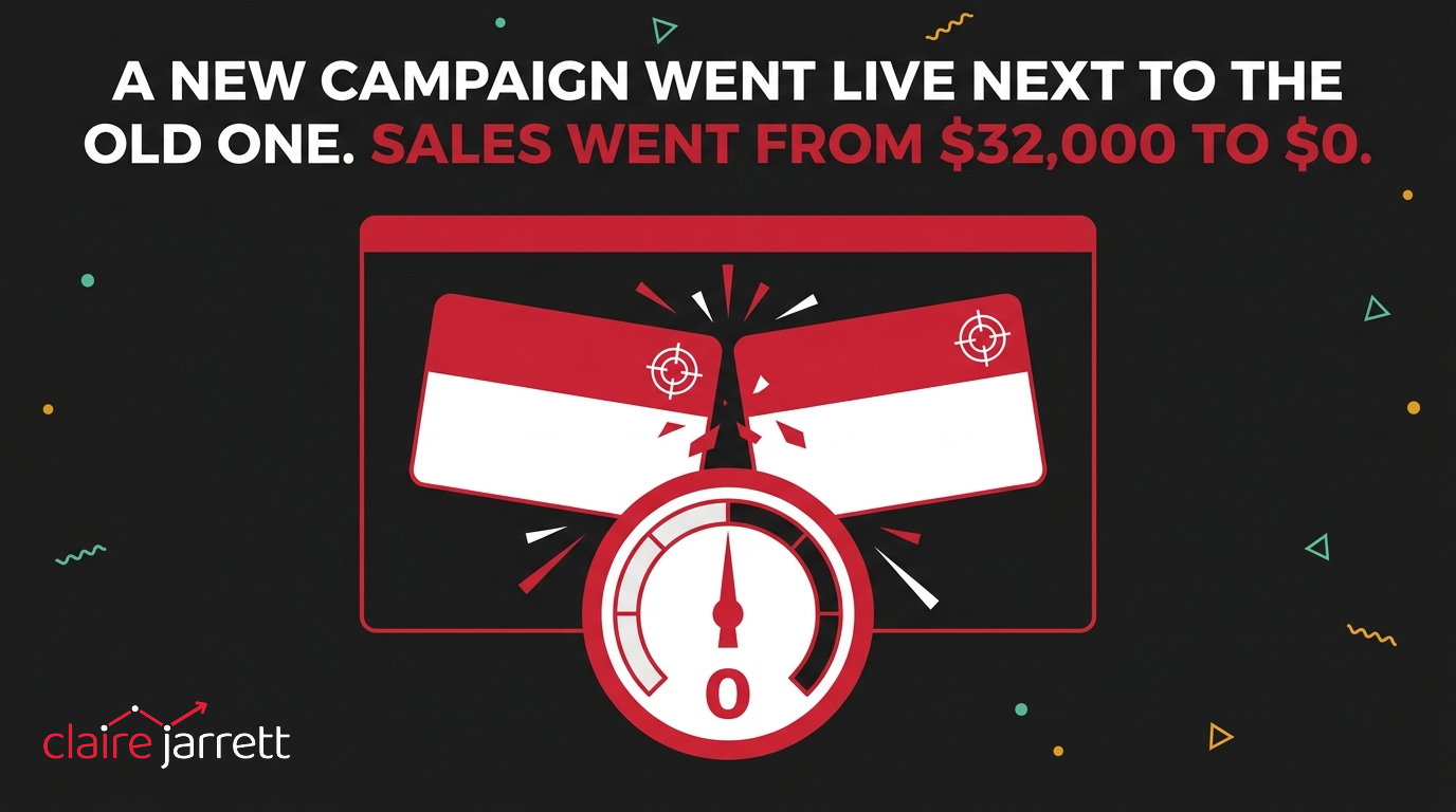 A New Campaign Went Live Next to the Old One. Sales Went From $32,000 to $0.
