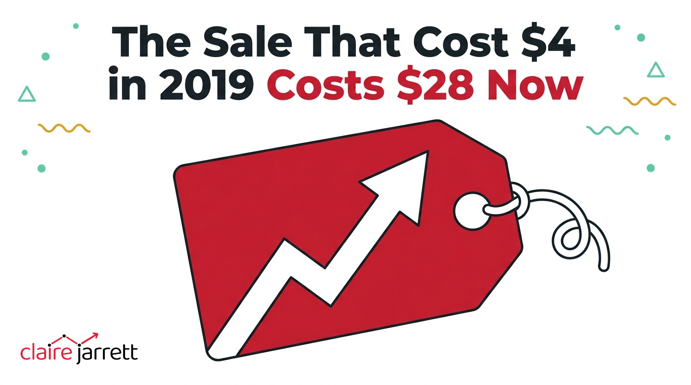 The Sale That Cost $4 in 2019 Costs $28 Now